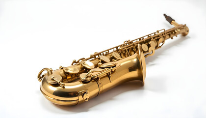 Fototapeta premium saxophone isolated on white background 