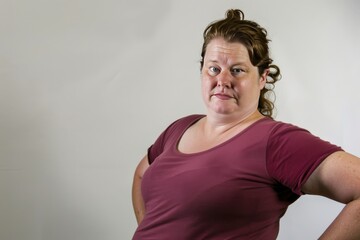 Woman with a curious and direct look