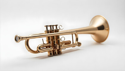 Obraz premium trumpet isolated on white background