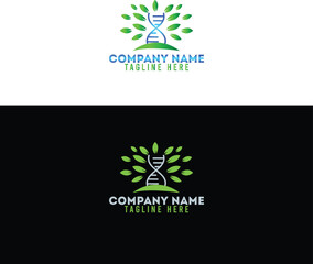 DNA Helix Logo for Biotech and Science Companies