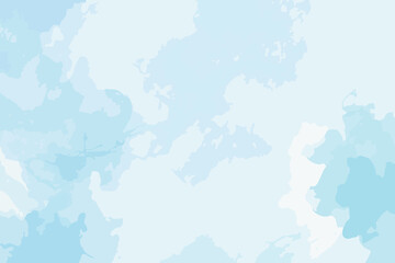 Blue Watercolor Abstract Background with Copy Space – Soft Artistic Backdrop