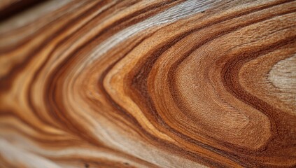 Fototapeta premium Close-up of wood grain with swirling patterns