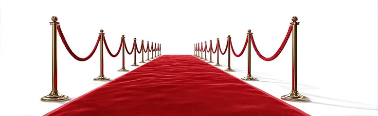 Red carpet with rope barriers (6)