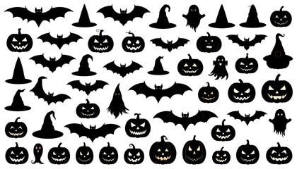 Halloween silhouettes collection
