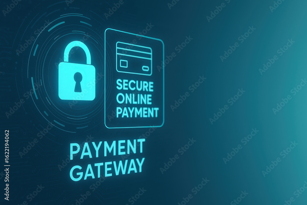 Poster online payment security data protection cybersecurity shield secure transaction digital payment prot