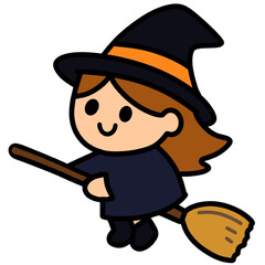 witch cartoon illustration