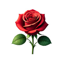 Fototapeta premium Perfectly Rendered Red Rose
