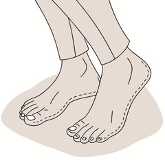 female legs in high heels