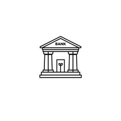 bank icon with transparent background PNG and JPEG image