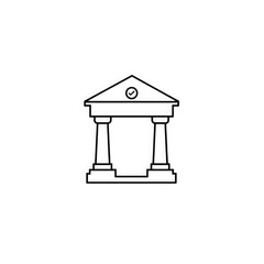 bank icon with transparent background PNG and JPEG image