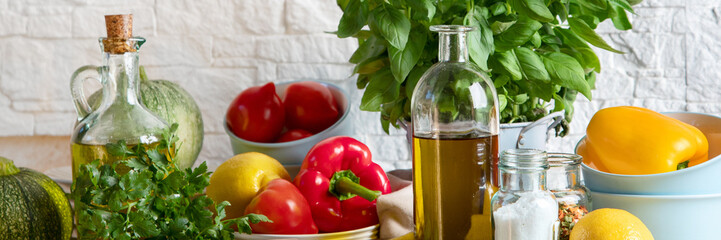 Fresh vegetables and fruits