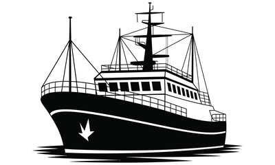 Obraz premium silhouette of a ship