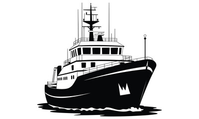 Obraz premium silhouette of a ship