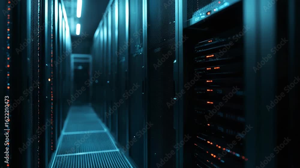 Poster server room fire causing data loss and system failure
