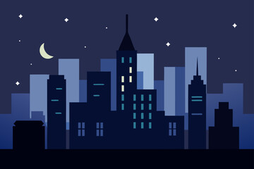 night city skyline