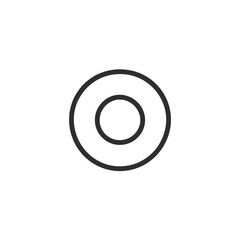 User interface radio button icon transparent background