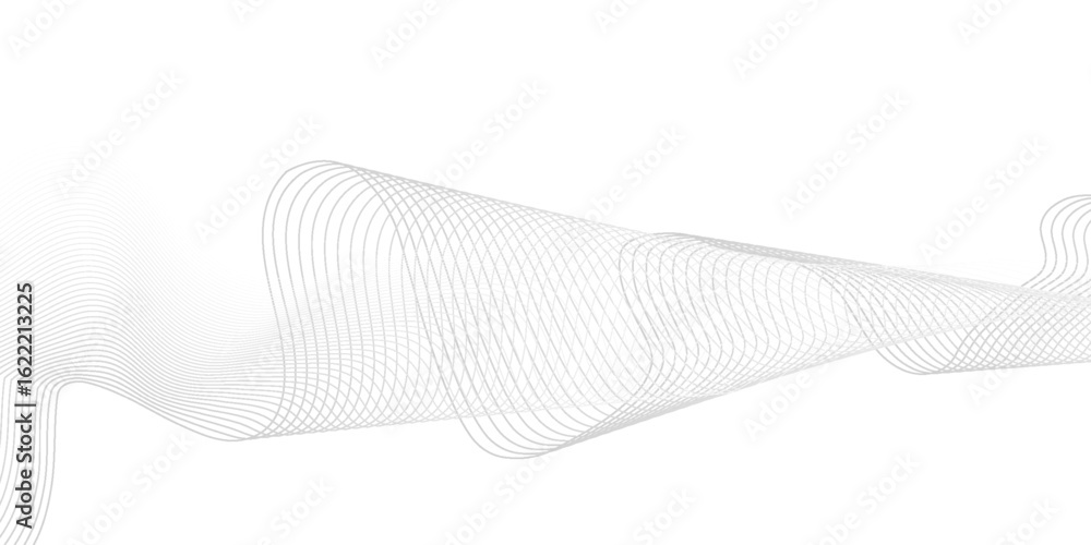 Aufkleber abstract vector background with black wavy lines.