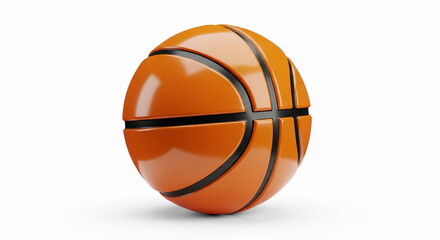 Fototapeta premium basketball ball isolated on white