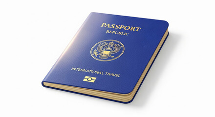 passport isolated on white background