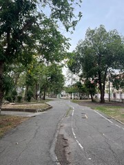Road lanes in a public park