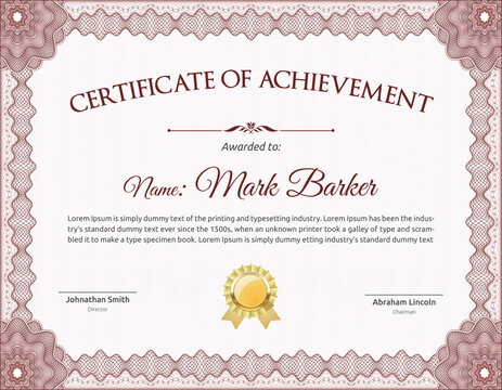 Colorful certificate of completion for Mark Barker in 2016, featuring a geometric background.