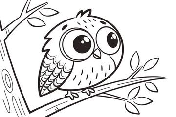 owl on branch