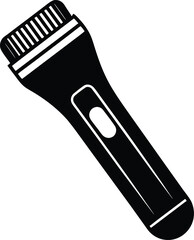 Electric shaver silhouette vector illustration