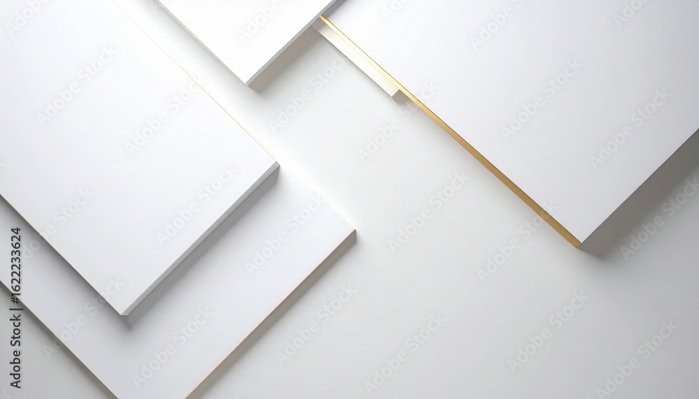 Poster minimalist design elements studio space digital art clean environment top-down view aesthetic concep