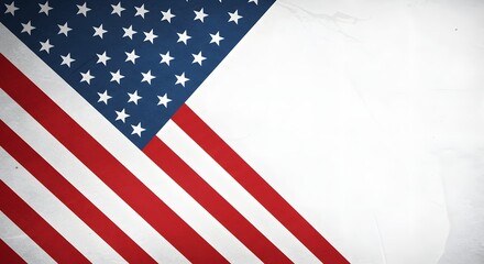 Fototapeta premium USA colors, stars and stripes abstract grunge design. Independence Day modern vector background. Corporate concept american flag