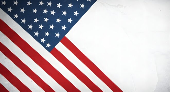 USA colors, stars and stripes abstract grunge design. Independence Day modern vector background. Corporate concept american flag - Powered by Adobe