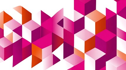 Abstract vibrant geometric shapes background design