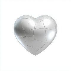 Broken silver heart illustrations with cracked metallic surfaces. Symbolizing fragility, resilience, and emotional depth, these artworks combine minimalism with symbolism. Perfect for wall art, tattoo