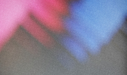 Grainy textured abstract background with colorful wavy light leaks