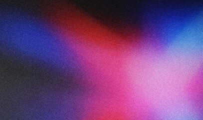 Grainy textured abstract background with colorful wavy light leaks