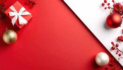 Festive holiday celebration decor home setting image composition cheerful environment aerial view christmas spirit