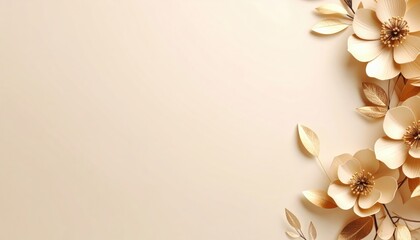 Delicate floral arrangement neutral background decorative art soft aesthetic close-up view beauty and elegance
