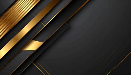 Dynamic gold and black abstract design digital art graphic creation modern aesthetic elegant viewpoint luxury concept for creative projects