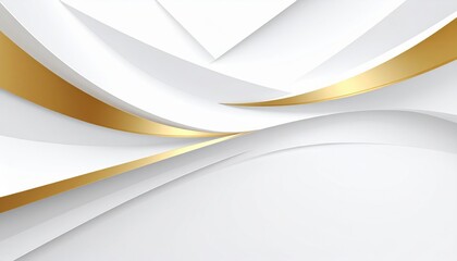 Elegant white and gold abstract design digital art modern aesthetic minimalist environment close-up view visual harmony for creative projects