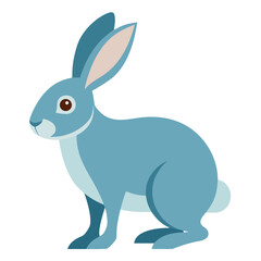 Modern Rabbit Vector Style on White