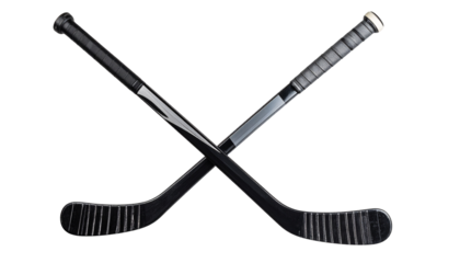 Standard hockey stick isolated on a transparent or white background (PNG format)