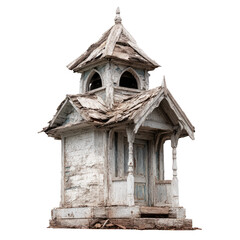 Fototapeta premium Aged wooden miniature house