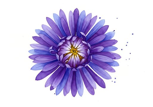 Violet Bloom: Digital Art, Purple Petals, Delicate Detail