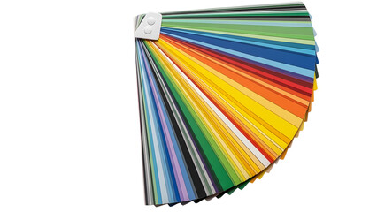 Fototapeta premium Color palette guide for designers and artists choosing paint colors for interior design and painting projects on transparent background