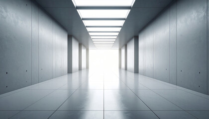Fototapeta premium Bright opening window and mock up place on walls. 