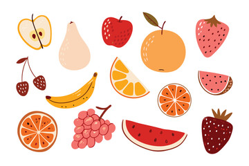 Vibrant Fruit Assortment: A colorful collection of fresh, ripe fruits, each bursting with natural flavors and sweetness, inviting a taste of nature's finest offerings.