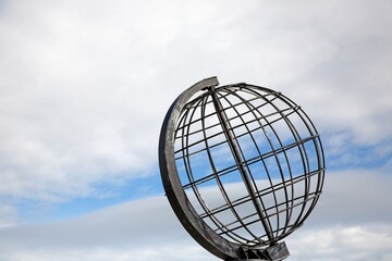 North Cape globe monument in Norway