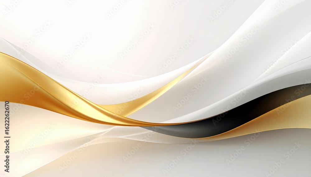 Poster elegant curved patterns abstract design digital artwork minimalist environment aesthetic viewpoint m