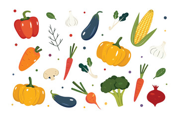 Fresh Vegetable Medley: An assortment of colorful, vibrant vegetables, each exuding freshness and natural beauty, arranged to celebrate the diversity and goodness of nature's harvest.