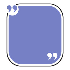 Bubble testimonial banner, quote, infographic. Social media post template designs for quotes. Empty speech bubbles, quote bubbles and text box