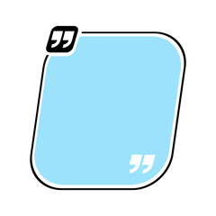 Bubble testimonial banner, quote, infographic. Social media post template designs for quotes. Empty speech bubbles, quote bubbles and text box